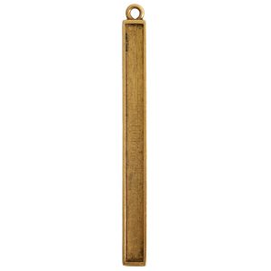 Itsy Link Single Long Rectangle<br>Antique Gold