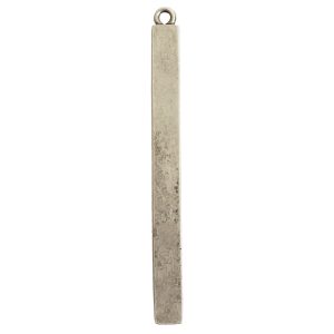 Itsy Link Single Long Rectangle<br>Antique Silver