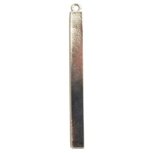 Itsy Link Single Long Rectangle<br>Sterling Silver Plate