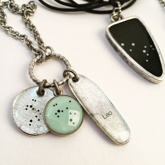 Resin Bezels with Zodiac Constellation