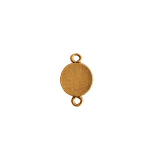 Itsy Link Double Loop CircleAntique Gold