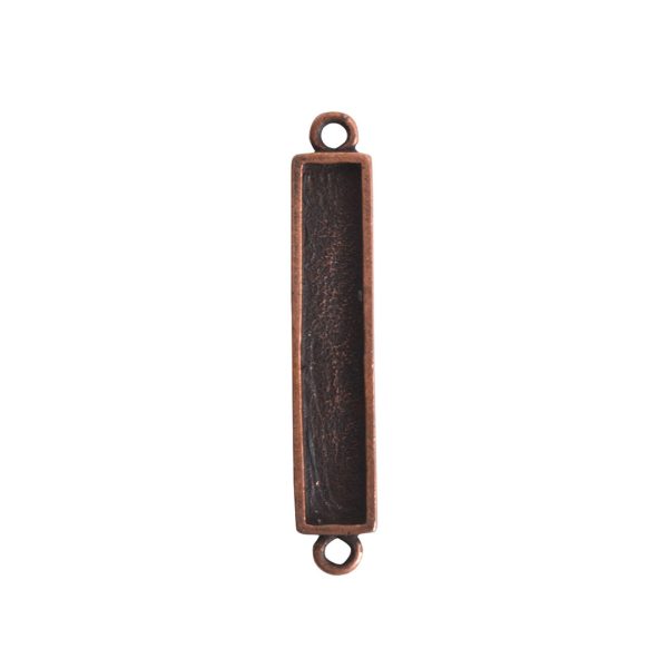 Itsy Link Double Loop RectangleAntique Copper