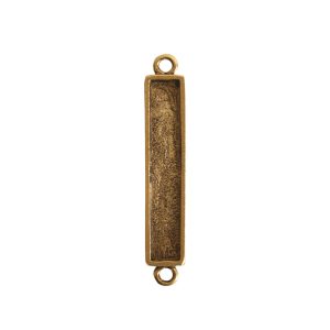 Itsy Link Double Loop RectangleAntique Gold