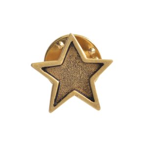 Lapel Pin Mini StarAntique Gold
