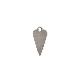 Mini Pendant Heart Single LoopAntique Silver