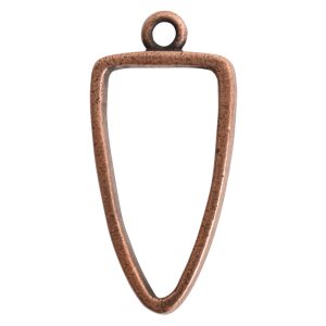 Open Pendant Arrowhead Single LoopAntique Copper