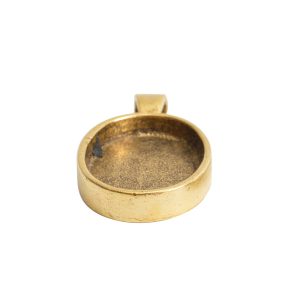 Large Pendant Bail Oval<br>Antique Gold