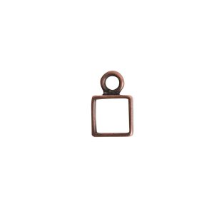 Open Frame Itsy Square Single LoopAntique Copper