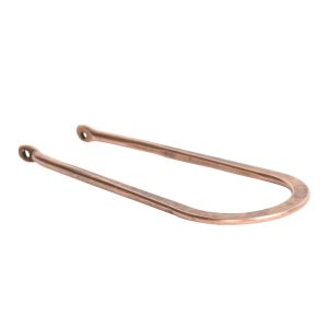 Wire Frame Open Horseshoe Long Double HoleAnitque Copper
