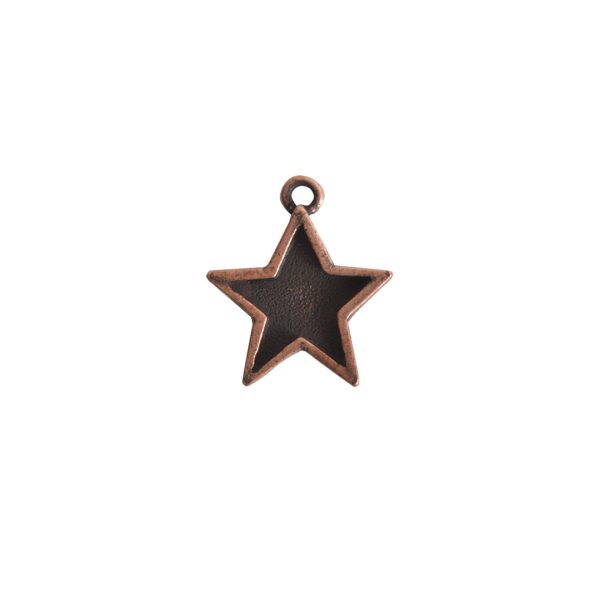 Mini Pendant Star Single LoopAntique Copper