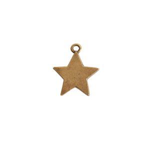 Mini Pendant Star Single LoopAntique Gold