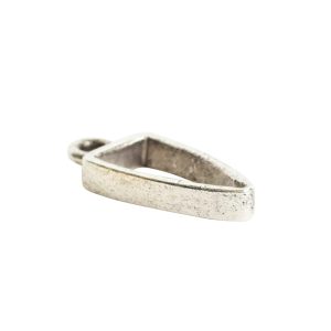 Open Pendant Small Arrowhead Single LoopAntique Silver