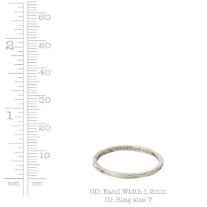Ring Hammered Thin 7<br>Antique Silver