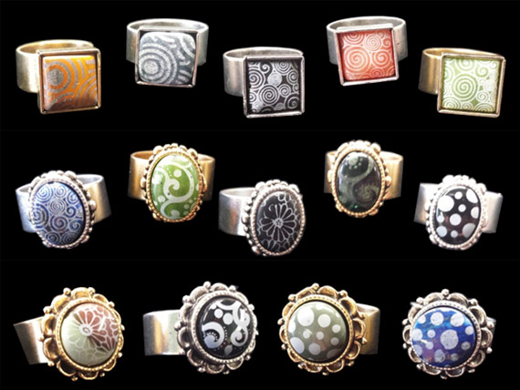 Lillypilly Nunn Design Cabochon Rings
