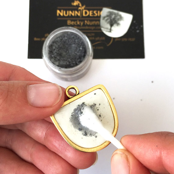 Nunn Design Half Circle Pendant Mica Powder.