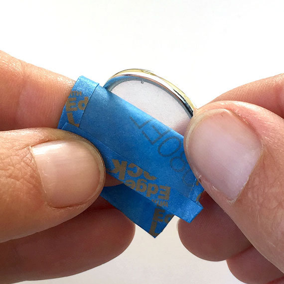 Painter's Tape vs Packing Tape for Open Frame Resin-Filled Bezels - Nunn  Design