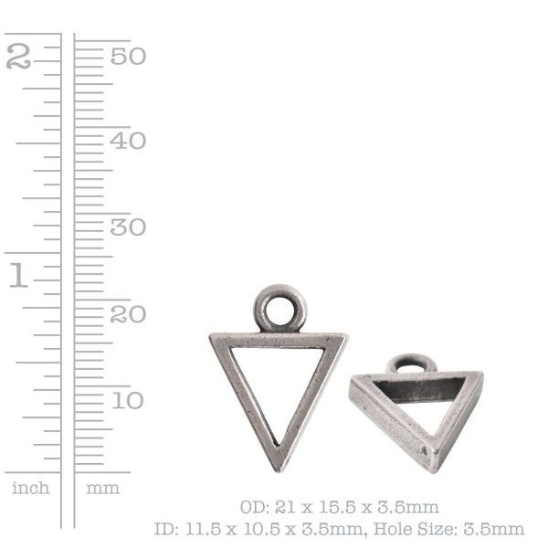 Open Pendant Triangle Mini Single Loop