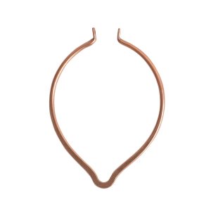 Wire Frame Open Oval Point Large<br>Antique Copper
