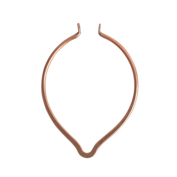 Wire Frame Open Oval Point LargeAntique Copper