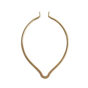 Wire Frame Open Oval Point Large<br>Antique Gold