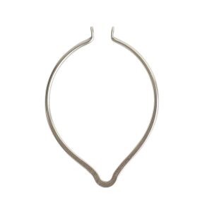 Wire Frame Open Oval Point Large<br>Antique Silver