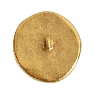 Button Organic Small Round BeeAntique Gold