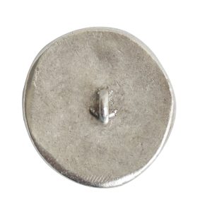 Button Organic Small Round Crossed ArrowsAntique Silver