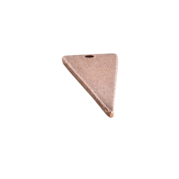 Flat Tag Large Inverted Triangle Single HoleAntique Copper