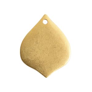 Flat Tag Small Marrakesh Single Hole<br>Antique Gold 