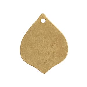 Flat Tag Small Marrakesh Single Hole<br>Antique Gold 