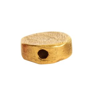 Metal Bead Organic Flat Mini Circle<br>Antique Gold
