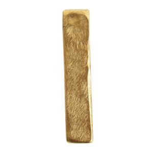 Metal Bead Organic Flat Small Rect<br>Antique Gold