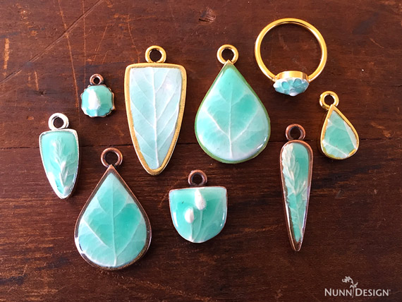 Make These Sculpted Relief Epoxy Clay and Resin Pendants - Nunn Design