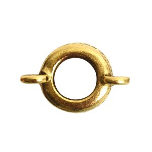 Tassel Top Ornate 9mm Double Loop<br>Antique Gold
