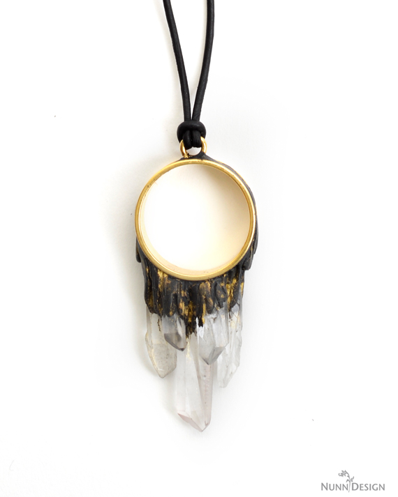 Double Terminated Crystal Point Necklace | Blooming Lotus Jewelry