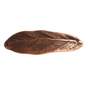 Bracelet Link Large Leaf Double Hole<br>Antique Copper