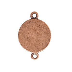 Classic Deep Pendant Mini Circle Double Loop<br>Antique Copper