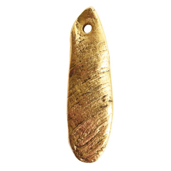 Charm Organic Mussel ShellAntique Gold