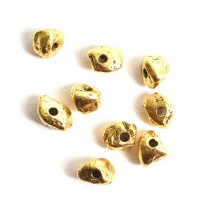 Metal Bead Organic Mini AssortmentAntique Gold