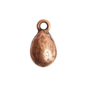 Organic Bezel Mini Drop Single LoopAntique Copper