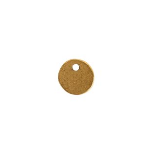 Primitive Tag Mini Circle Single HoleAntique Gold