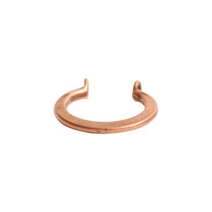 Wire Frame Open Mini Circle Flat Double Hole<br>Antique Copper