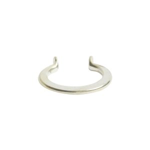 Wire Frame Open Mini Circle Flat Double HoleSterling Silver Plate