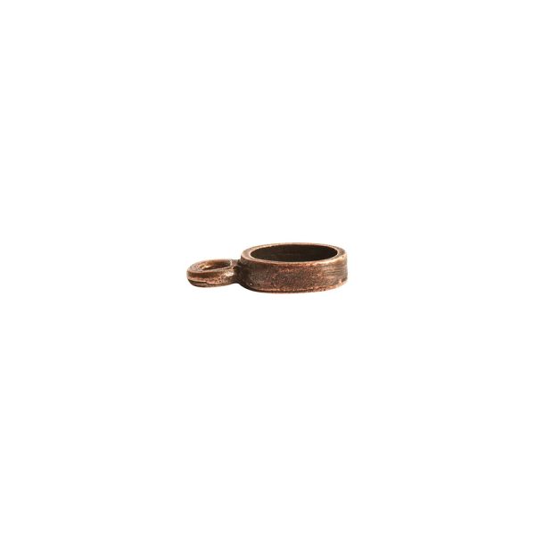 Bitsy Bezel Oval Single LoopAntique Copper