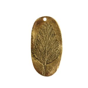 Charm Alder Leaf<br>Antique Gold