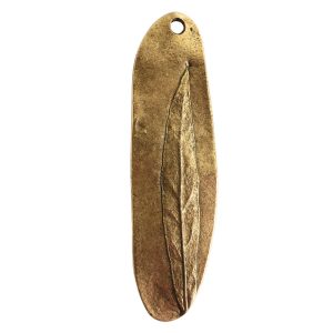 Charm Willow Leaf<br>Antique Gold