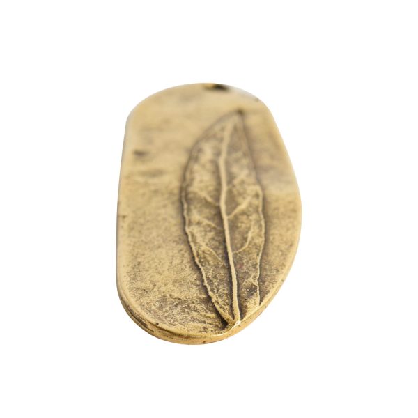 Charm Willow LeafAntique Gold