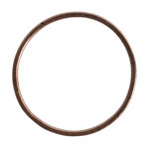 Hoop Flat Grande Circle 50mm Diameter<br>Antique Copper