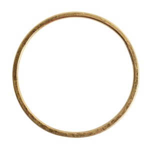 Hoop Flat Grande Circle 50mm DiameterAntique Gold