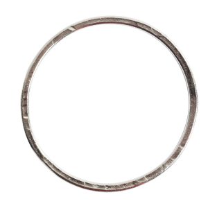 Hoop Flat Grande Circle 50mm Diameter<br>Sterling Silver Plate